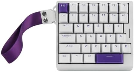 EPOMAKER HE30 One-Handed Wired Hall Effect Keyboard, SOCD & Snap Key, 8K Polling & 0.125ms, Adjustable Trigger, PBT Keycap, RGB, Custom Software, Gaming Keyboard for PC/Gamer