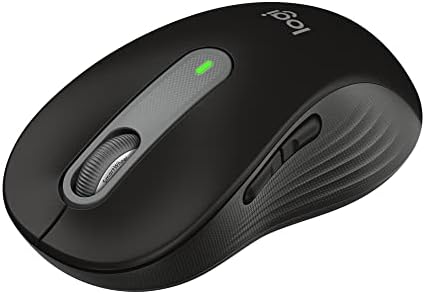 Logitech Signature M650 L Full Size Wireless Mouse - for Large Sized Hands, 2-Year Battery, Silent Clicks, Customizable Side Buttons, Bluetooth, for PC/Mac/Multi-Device/Chromebook - Black