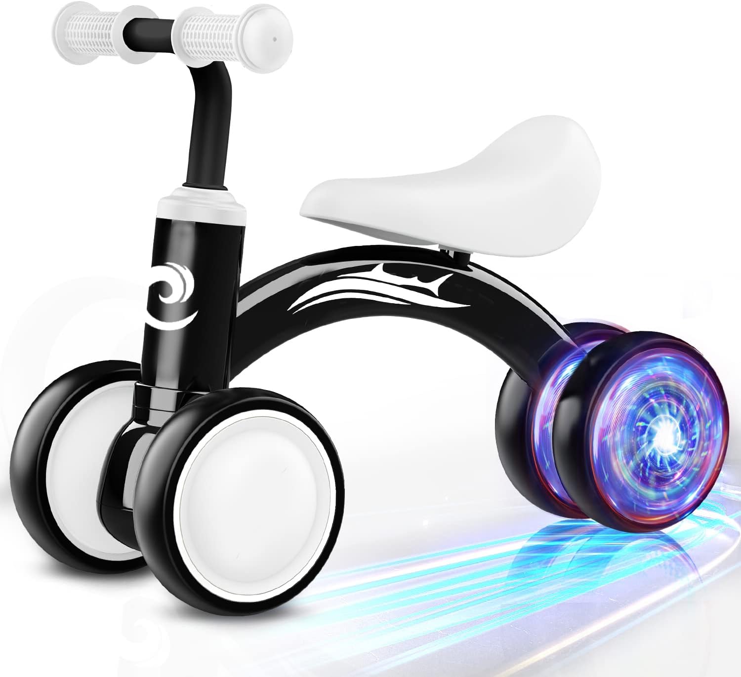 Gamfeiny Colorful Lighting Baby Balance Bike Toys for 1 Year Old Boy Girl Gifts, 10-36 Month Toddler Balance Bike, No Pedal 4 Silence Wheels &amp; Soft Seat First Riding on Toys, 1st Birthday Gifts