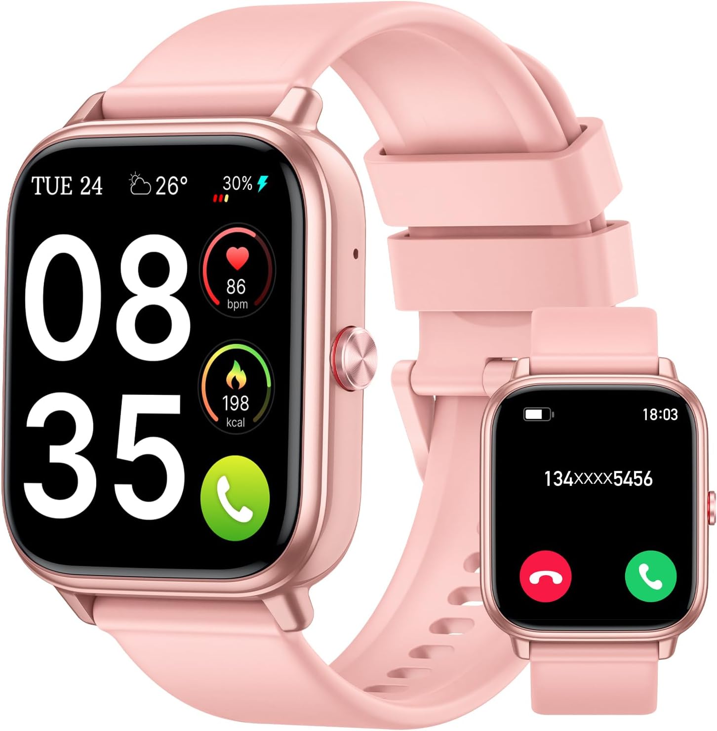 Smart Watch for Men Women (Answer\/Make Calls), 1.83" HD Touchscreen Fitness Tracker, 480Hrs Playtime,112+ Sports Modes,Fitness &amp; Sleep Tracker,Health,Fitness Watch for Android\/iOS,IP68 Water
