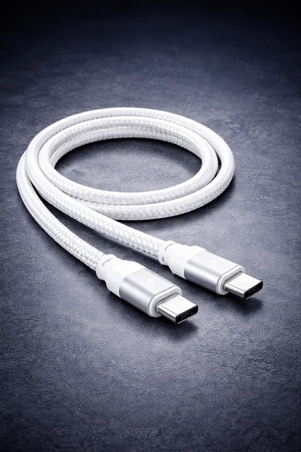 USB-C to USB-C 1M Fast Charging Cable 60W, Nylon Braided 3.3 ft, Durable Aluminum Connectors, Compatible with iPhone 15\/16, Android, Samsung and USB-C Devices